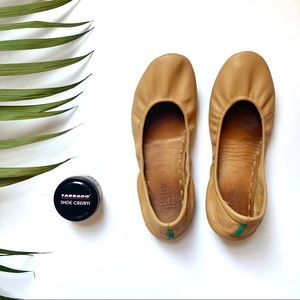 Camel Tieks with Matching Shoe Cream
